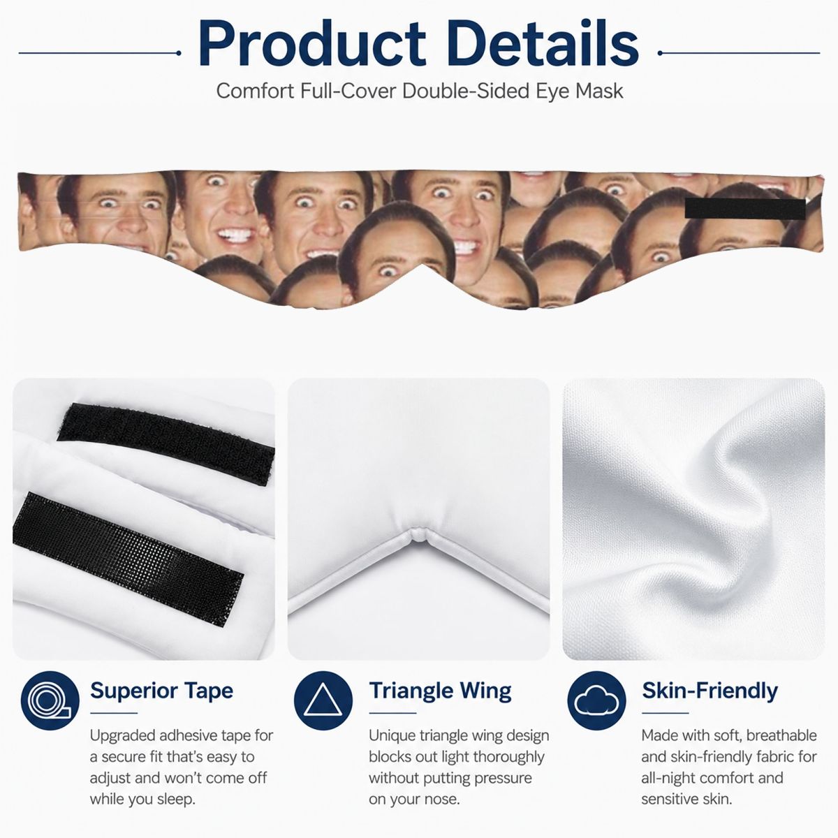 Nicolas Cage Meme sleep mask L - Home Lighting & Decor St Catharines On recension och pris