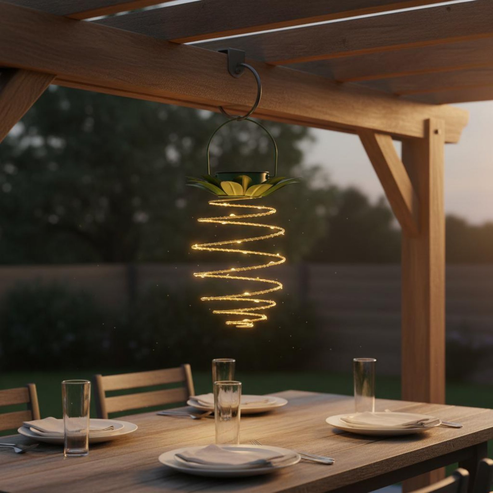 2 Pieces Solar Pineapple Lamp  - Garden Lighting Decor recension och pris