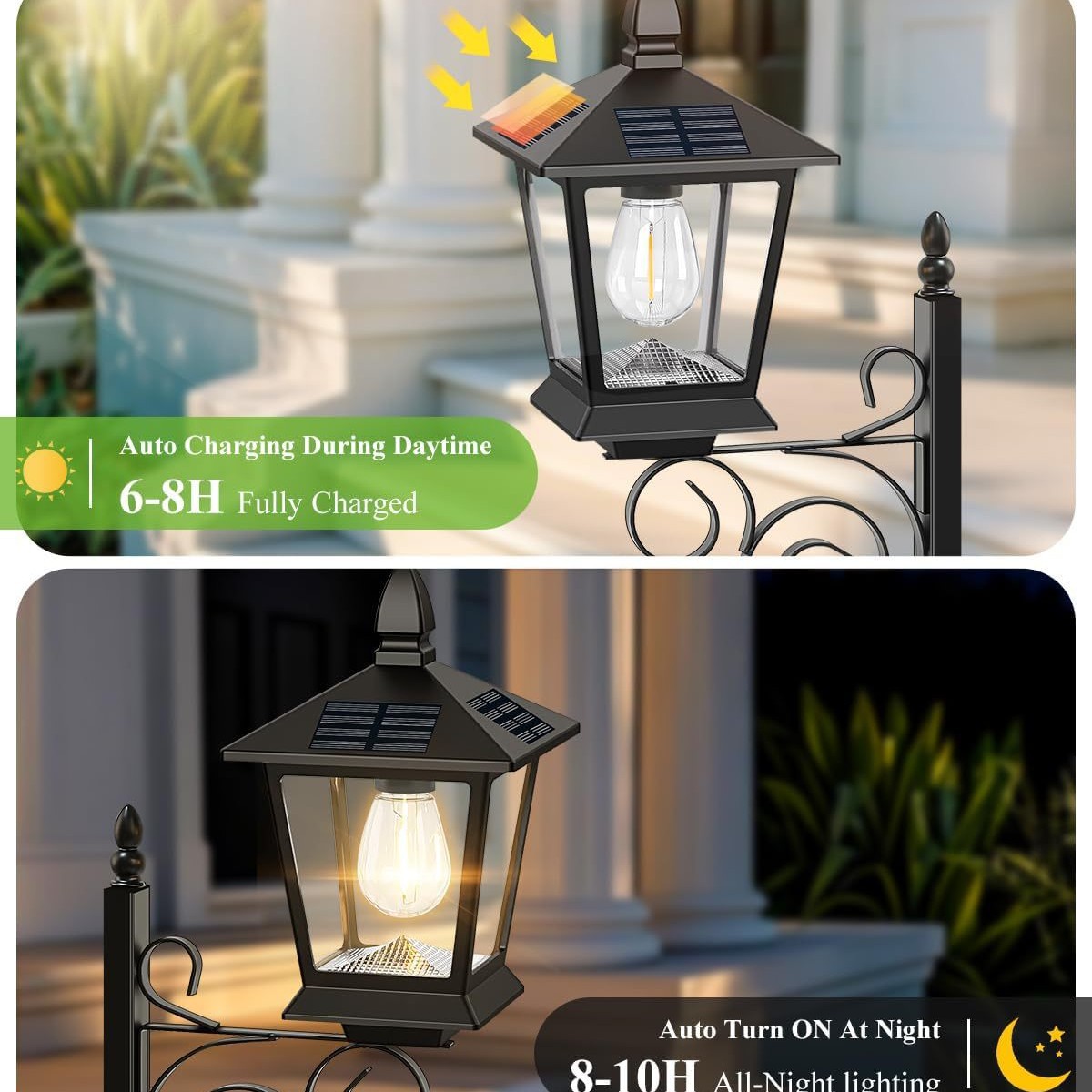 2 in 1 Solar Planter Lamp Wate - Garden Lighting Decor recension och pris