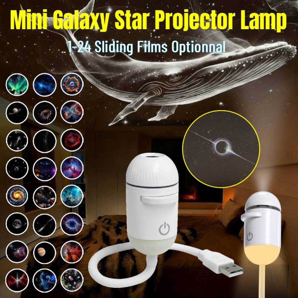 Mini Galaxy Star Night Light P - Star Projector Night recension och pris