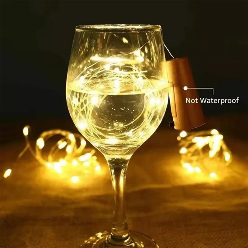 A20F-10Pcs Solar Wine Bottle S - Decor Lighting Cork recension och pris