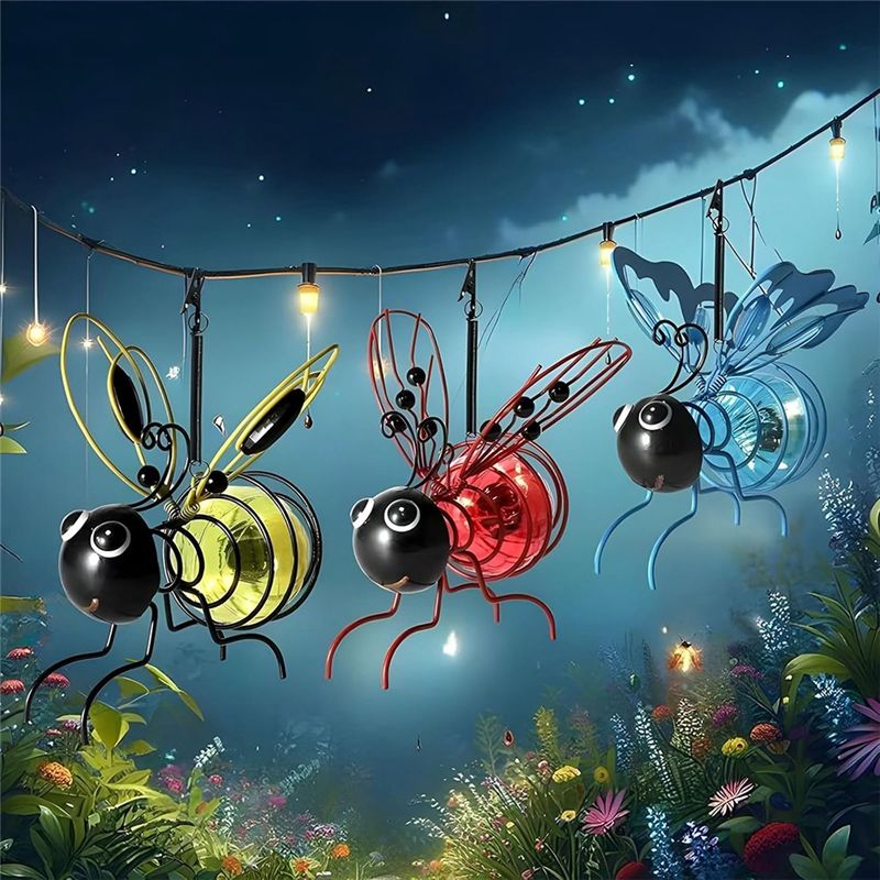 [NEW!A93G】 Solar Bee Simulatio - Lighting Bug Decor recension och pris