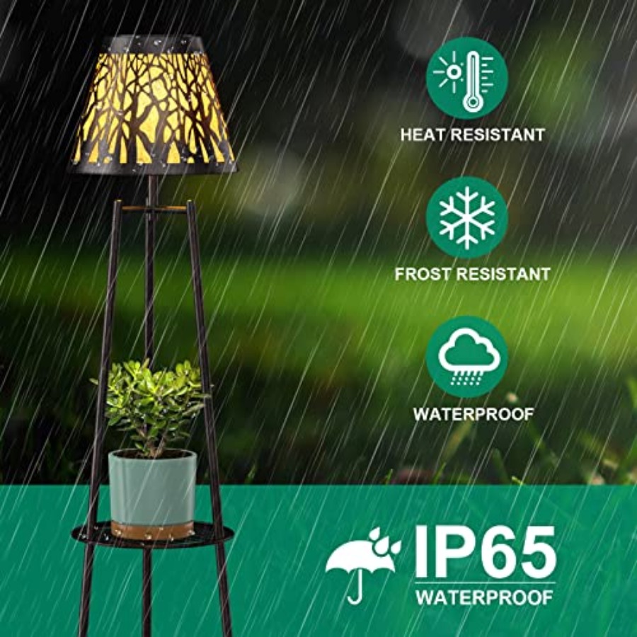 2 Pack Outdoor Solar Floor Lam - Garden Lighting Decor recension och pris