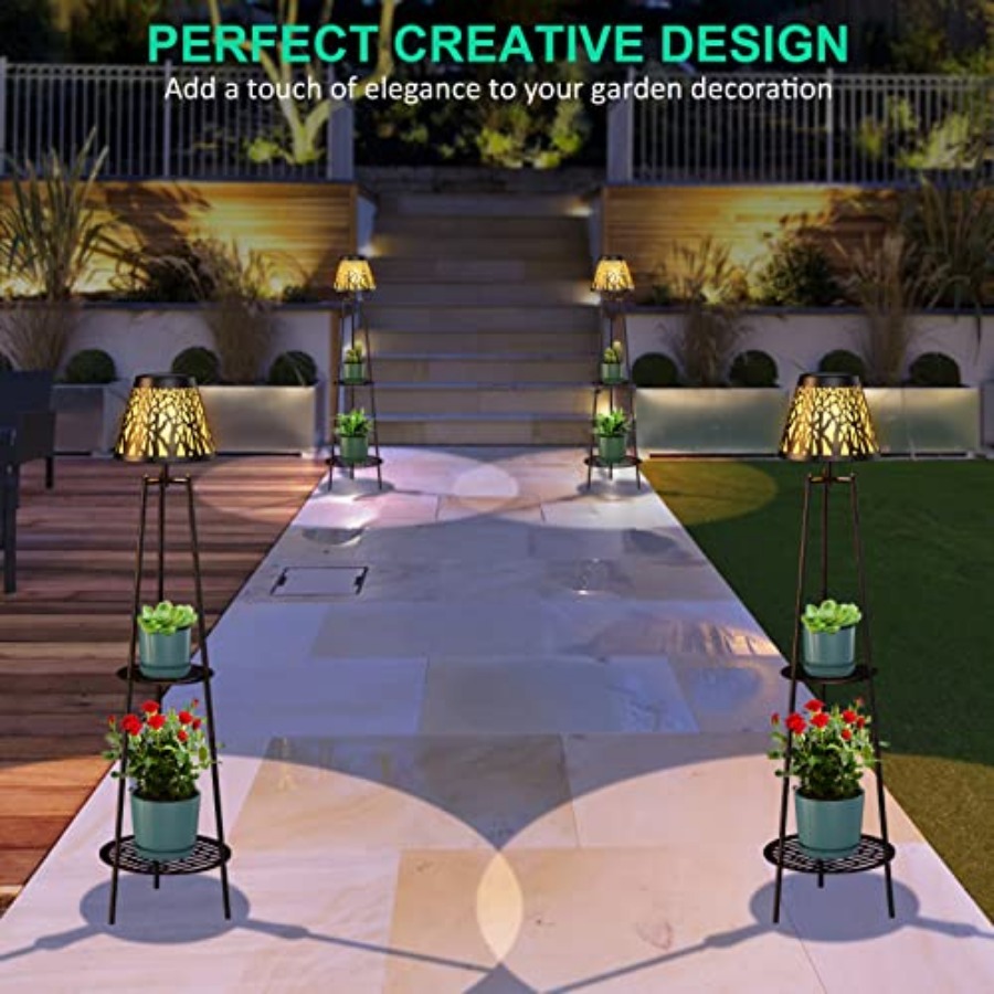 2 Pack Outdoor Solar Floor Lam - Garden Lighting Decor recension och pris
