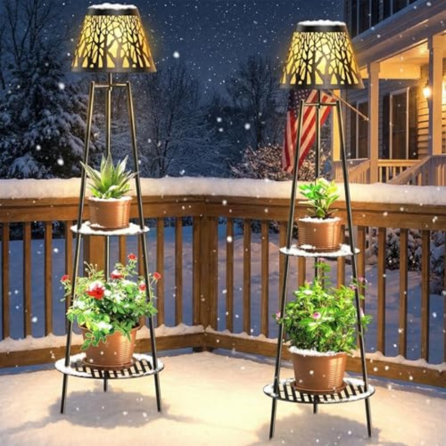 2 Pack Outdoor Solar Floor Lam - Garden Lighting Decor recension och pris