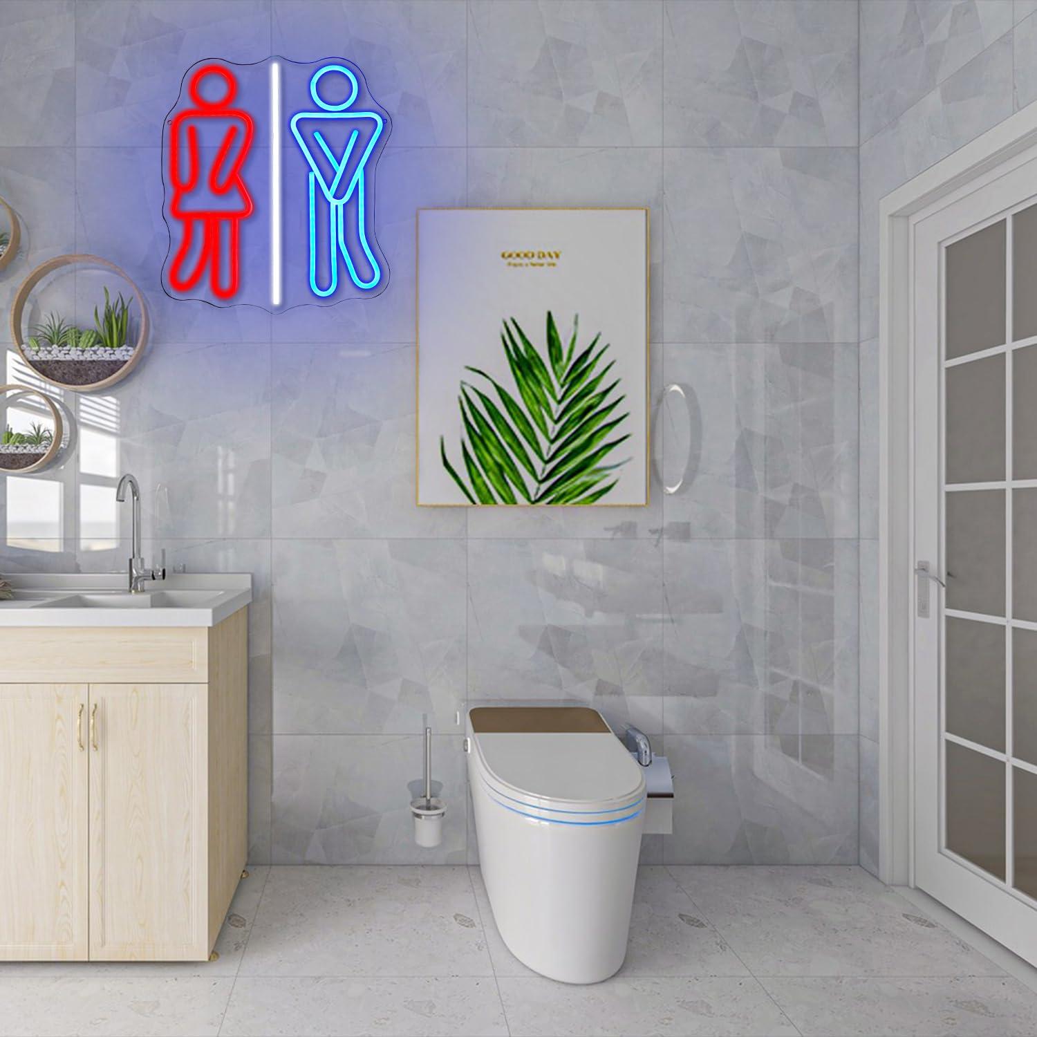 Restroom Neon Signs Toilets US - Office Lighting Decor recension och pris