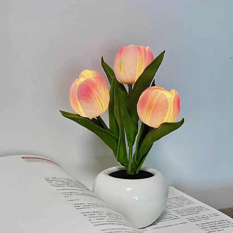 Tulip LED Lamp Night Simulatio - Ambient Lighting Decor For Room recension och pris