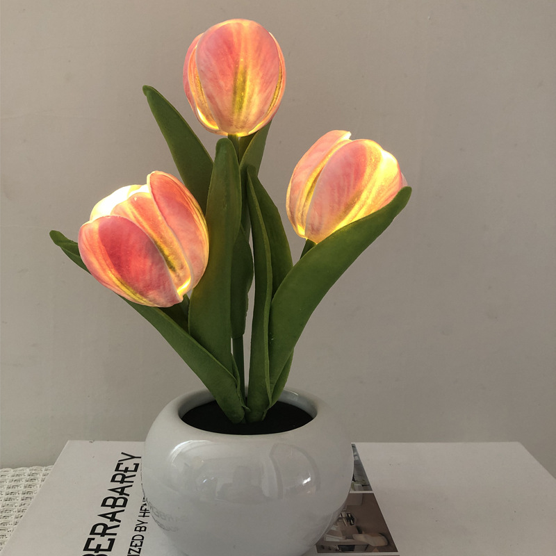 Tulip LED Lamp Night Simulatio - Ambient Lighting Decor For Room recension och pris