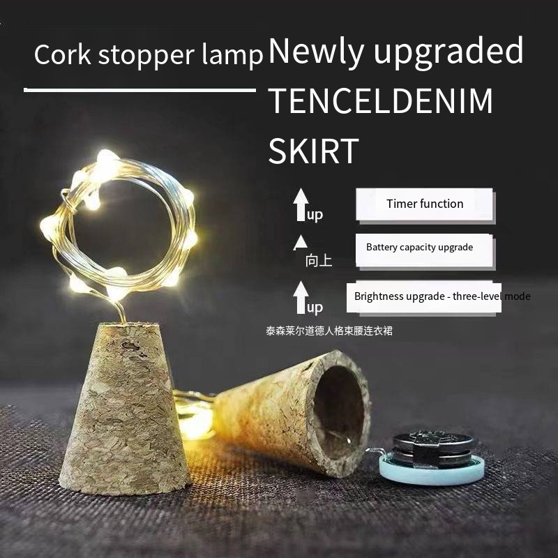 Wodden Bar LED Wine Bottle Cor - Decor Lighting Cork recension och pris