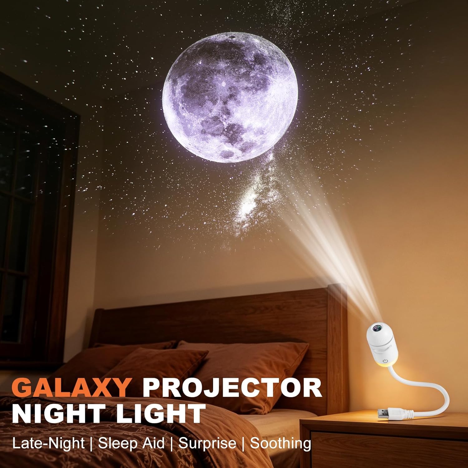 2-in-1 Mini Galaxy Star Projec - Star Projector Night recension och pris