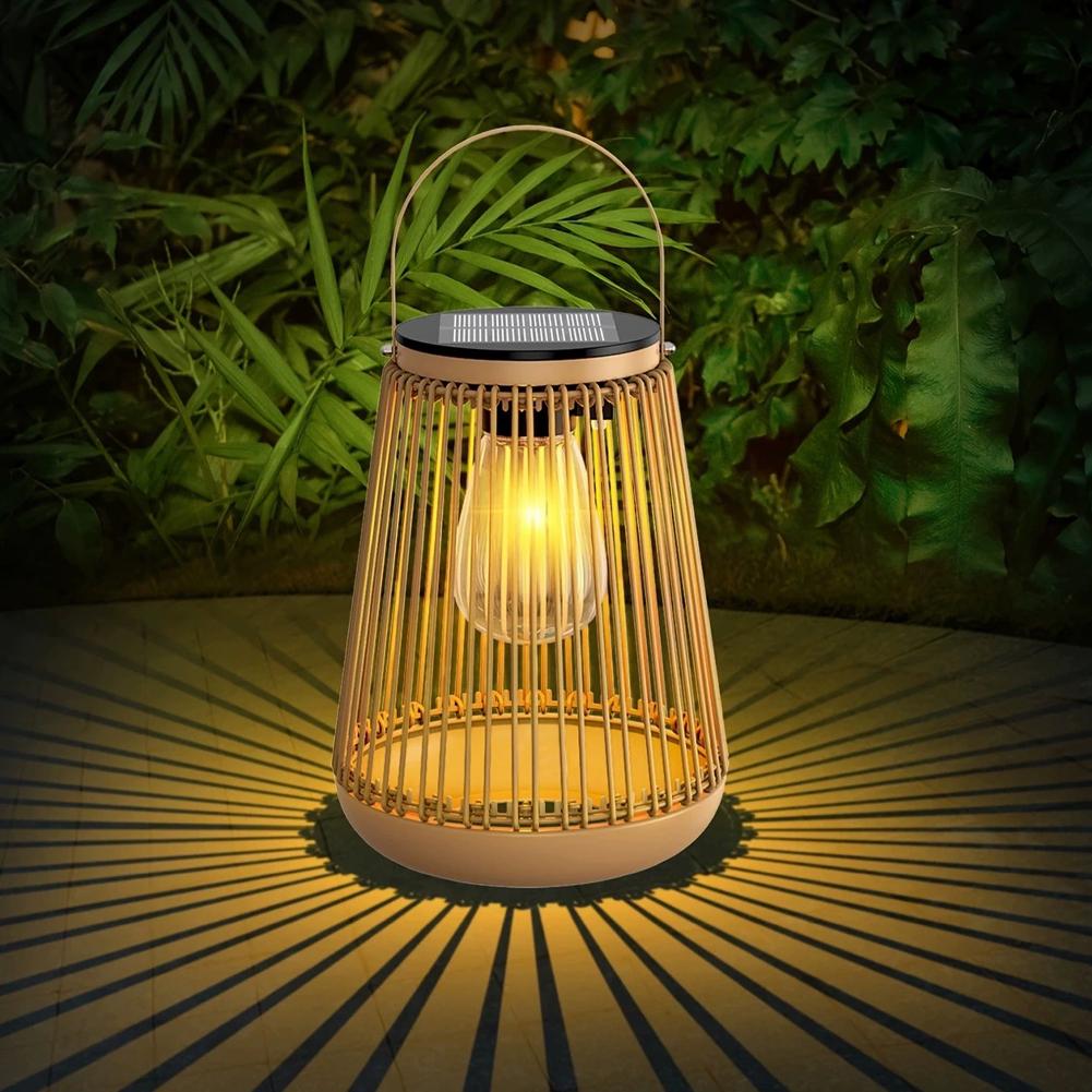 IP65 Waterproof Solar Rattan L - Garden Lighting Decor recension och pris