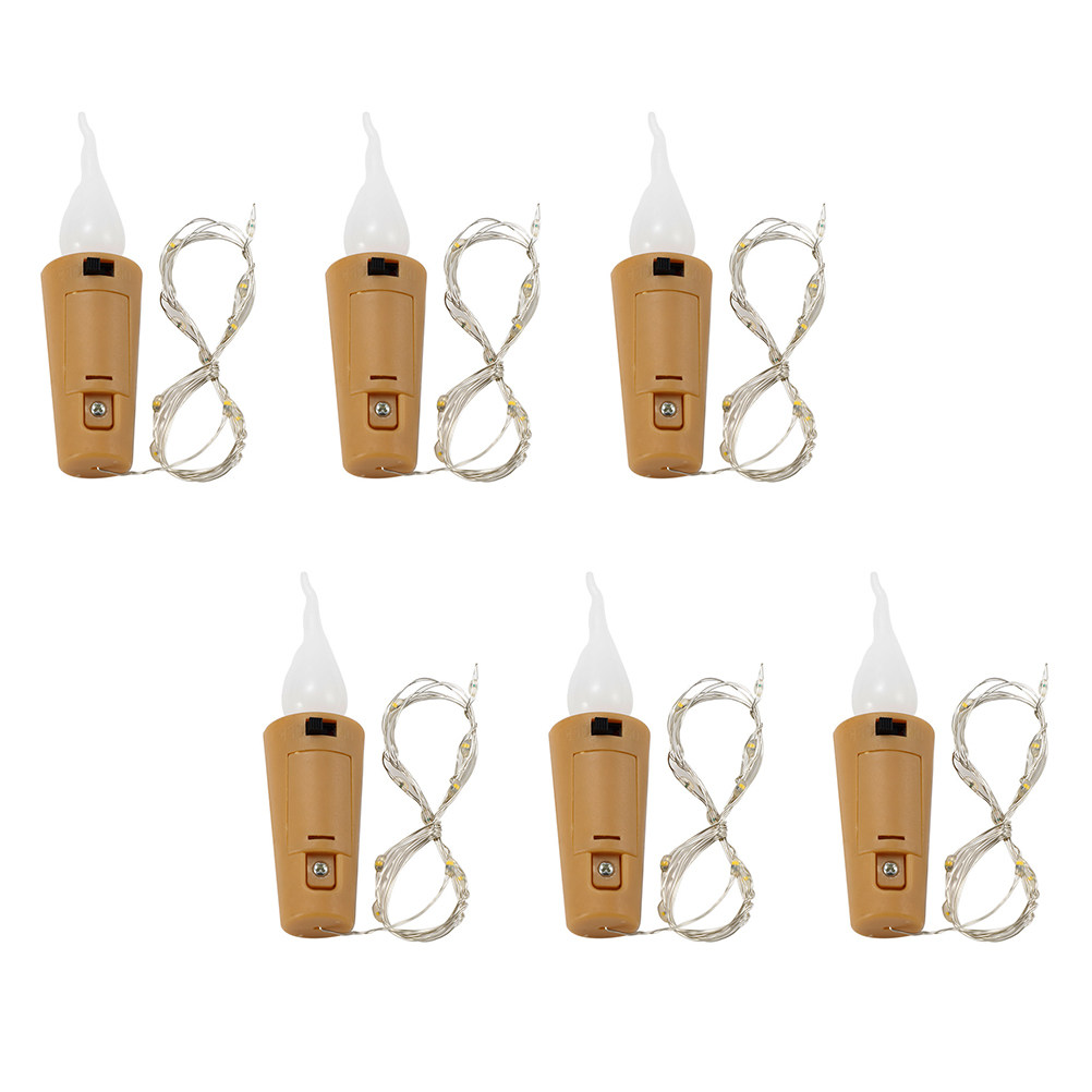6Pcs Wine Bottle String Light  - Decor Lighting Cork recension och pris
