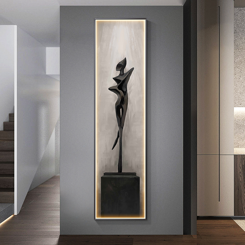 Modern Abstract Art Interior P - Foyer Lighting Wall Decor recension och pris