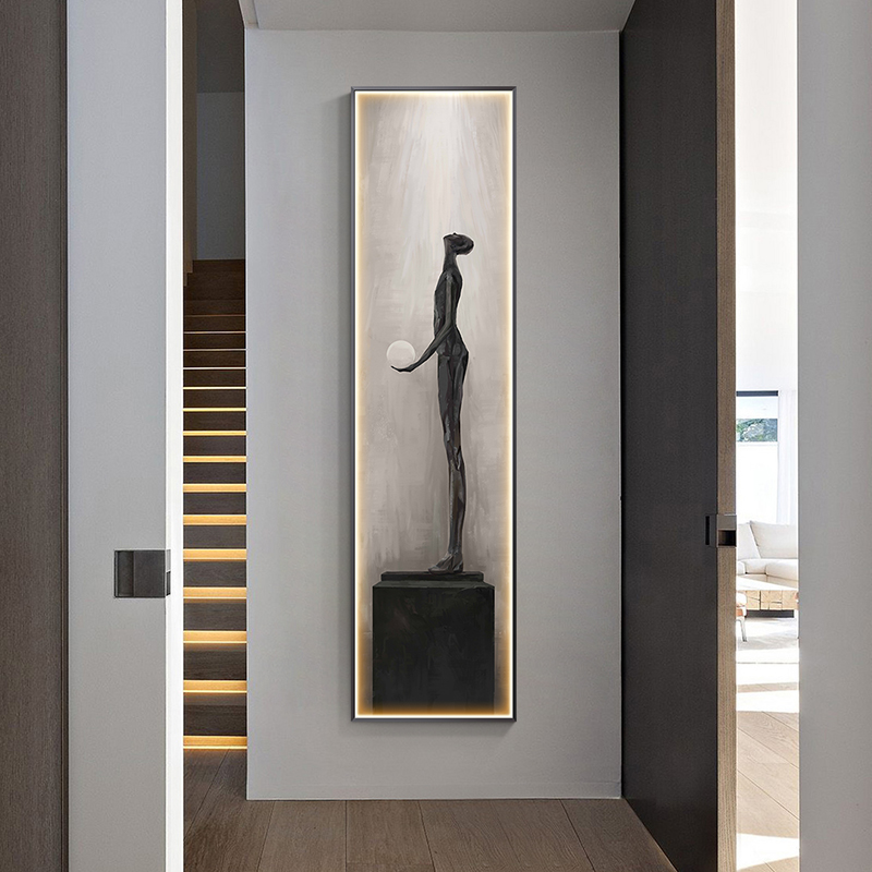 Modern Abstract Art Interior P - Foyer Lighting Wall Decor recension och pris