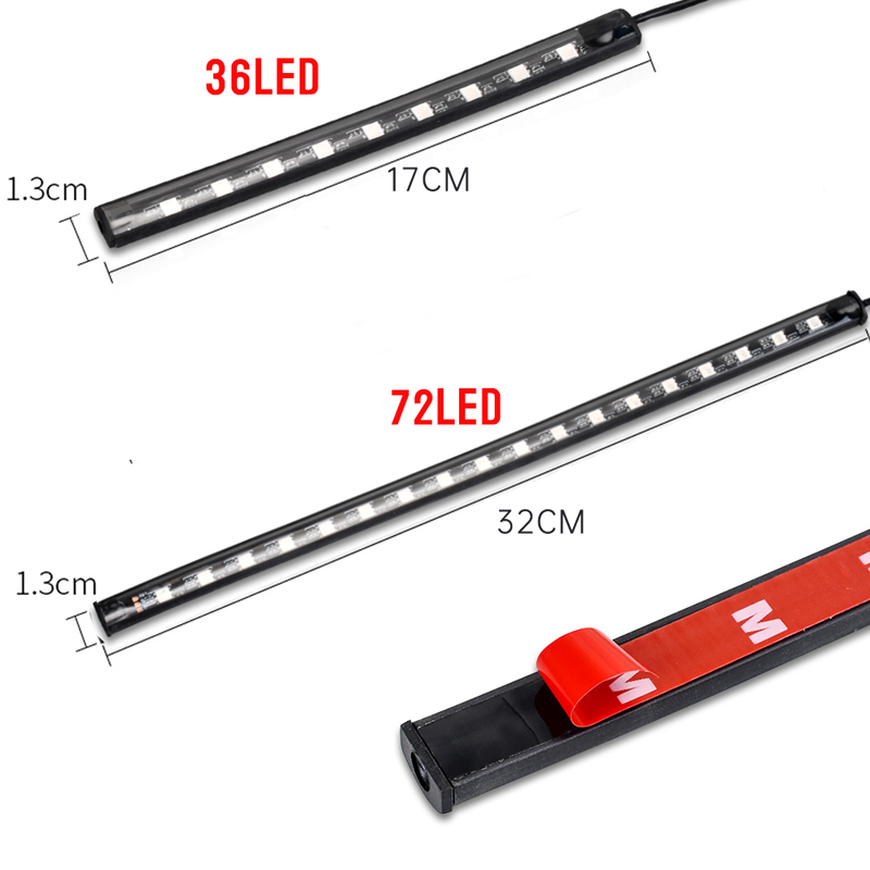 APP LED Motorcycle Car Atmosph - Lighting Bolt Decor recension och pris