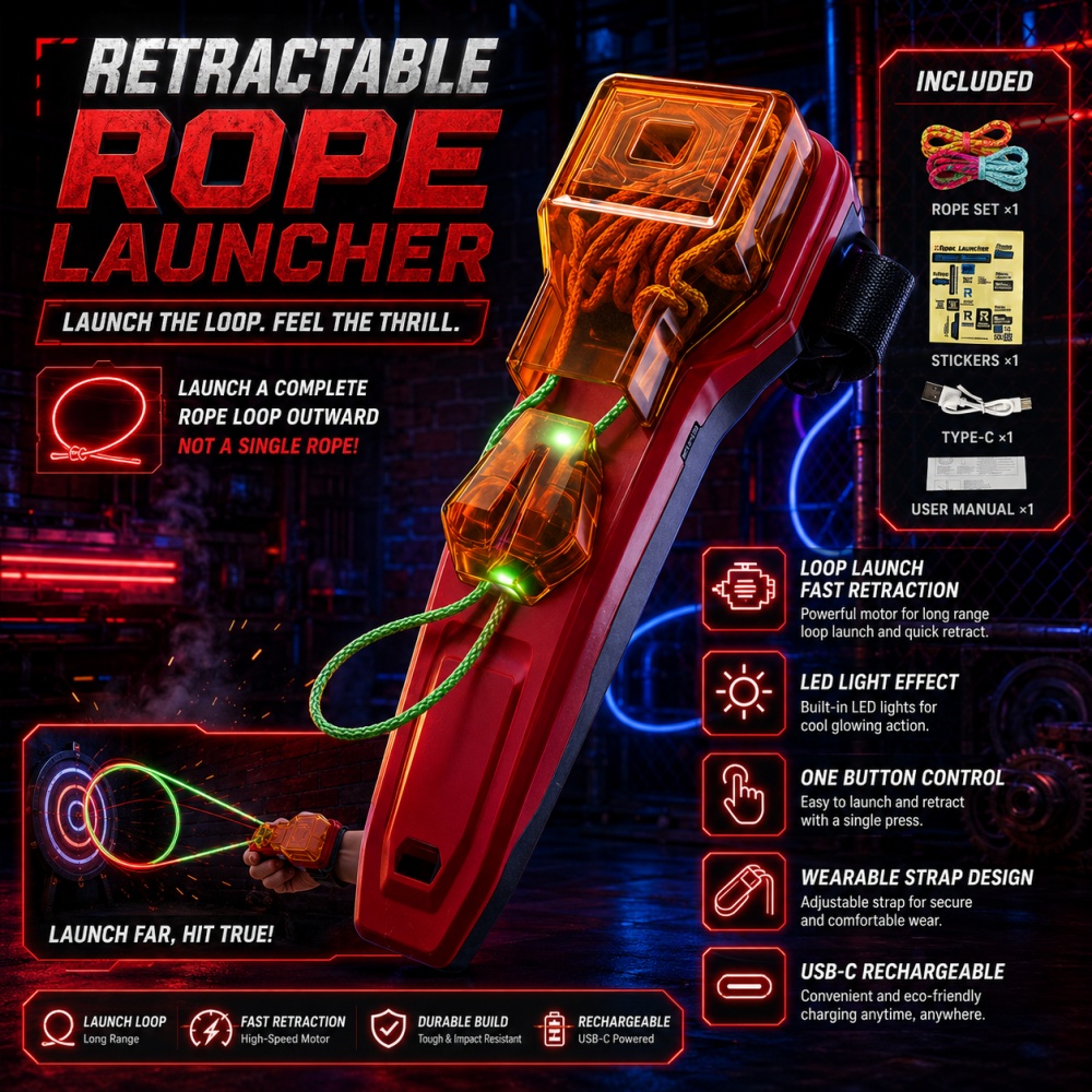 Rope Launcher Spider Web Shoot - Lighting & Home Decor Studio recension och pris