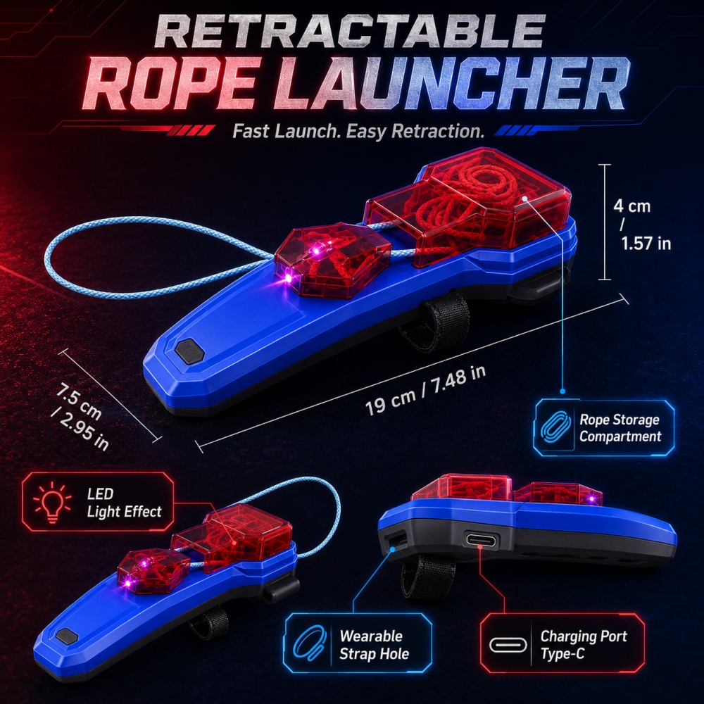 Rope Launcher Spider Web Shoot - Lighting & Home Decor Studio recension och pris