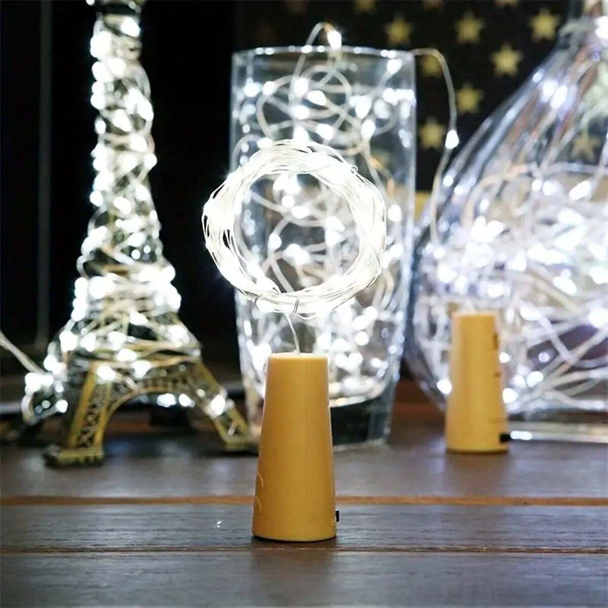 10/12 Pack Bottle Lights with  - Decor Lighting Cork recension och pris