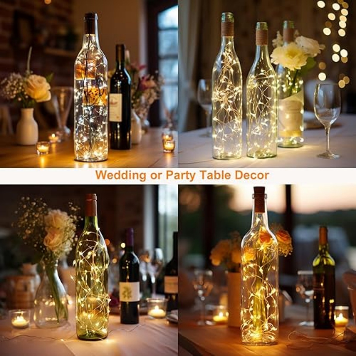 10/12 Pack Bottle Lights with  - Decor Lighting Cork recension och pris