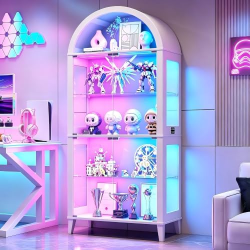 5-Tier Arched Glass Display Ca - Lighting & Home Decor Studio recension och pris