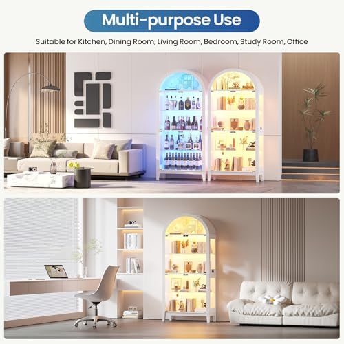 5-Tier Arched Glass Display Ca - Lighting & Home Decor Studio recension och pris