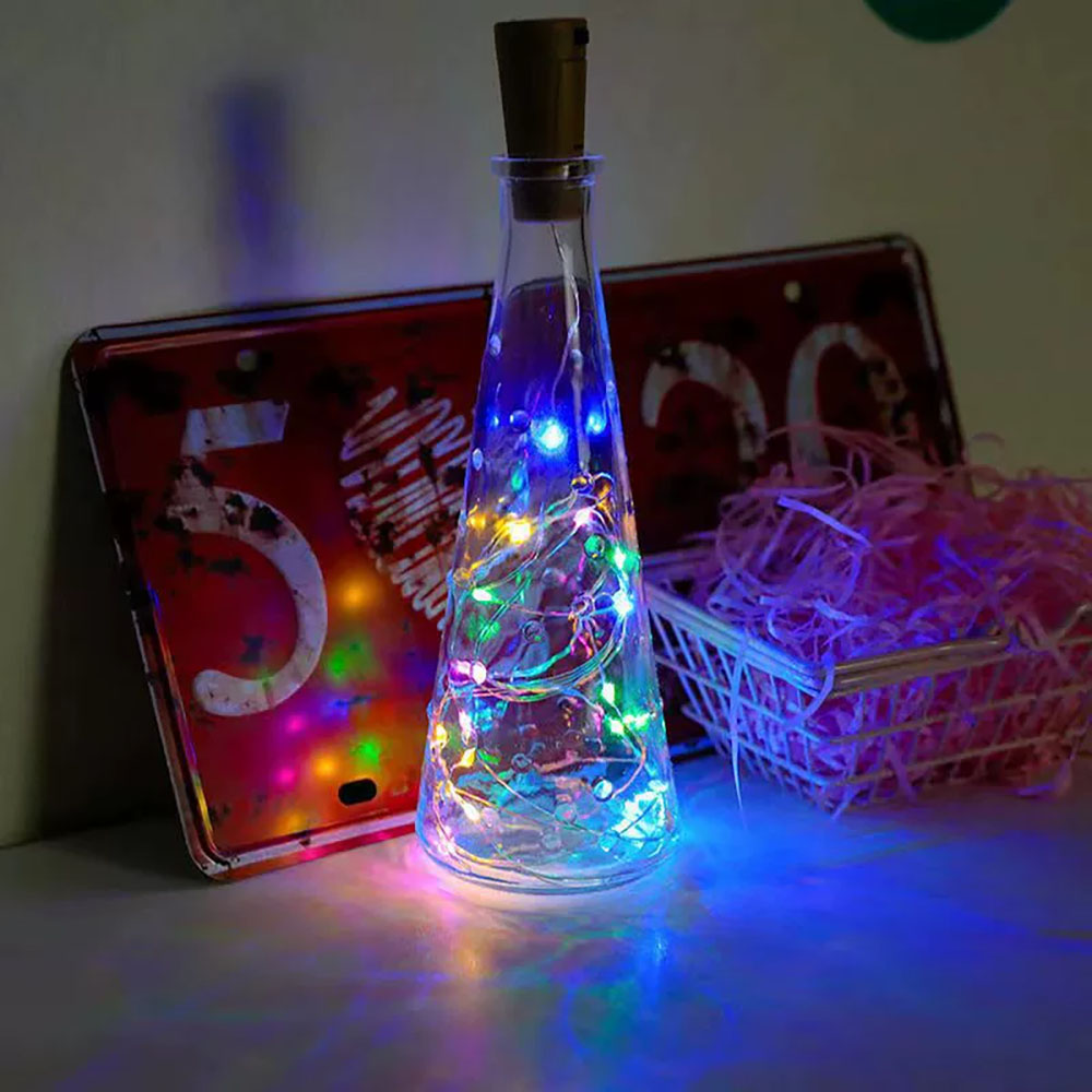 LED Wine Bottle Lights Copper  - Decor Lighting Cork recension och pris