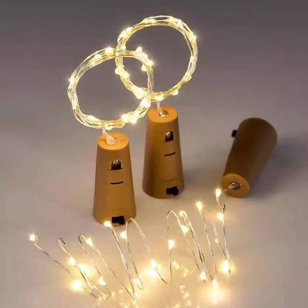 LED Wine Bottle Lights Copper  - Decor Lighting Cork recension och pris
