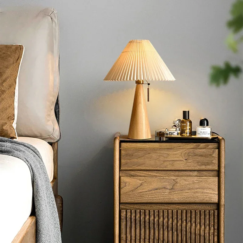 Retro Pleated Table Lamp Nordi - Lighting Decor For Home recension och pris