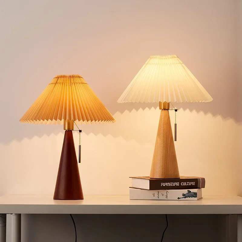 Retro Pleated Table Lamp Nordi - Lighting Decor For Home recension och pris