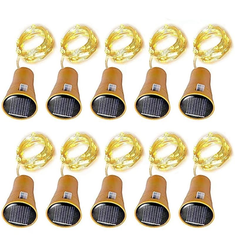 ABXF-20Pcs Solar Wine Bottle S - Decor Lighting Cork recension och pris