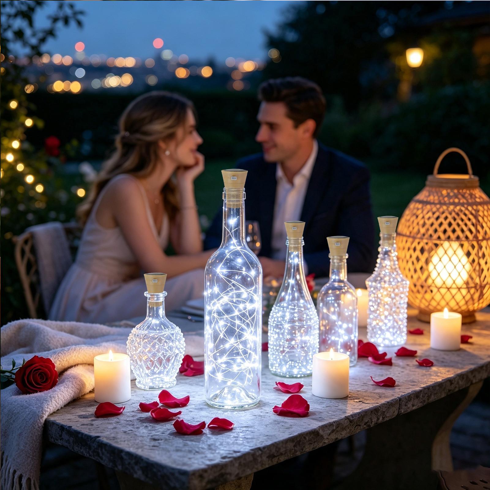 Wine Bottle Lights With Cork 6 - Decor Lighting Cork recension och pris