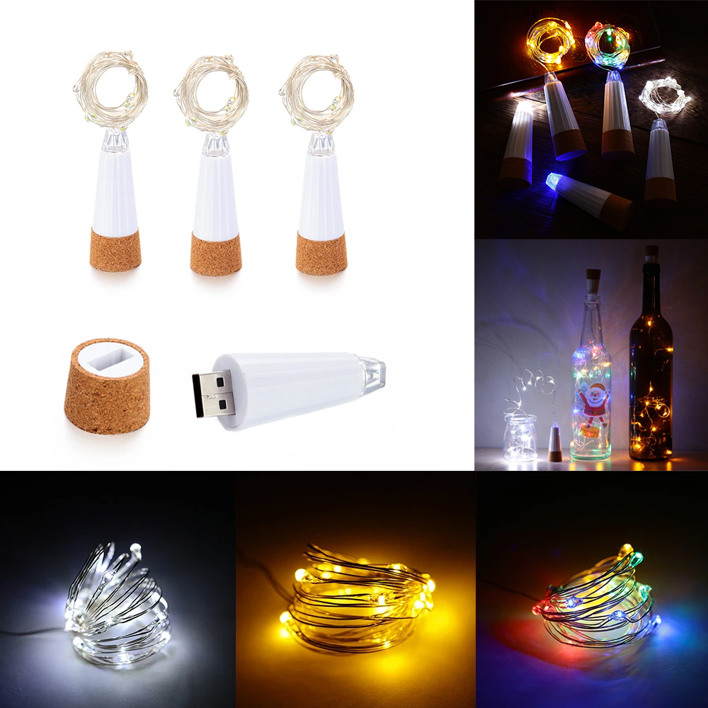 2m 20 LED Cork Bottle Fairy Li - Decor Lighting Cork recension och pris