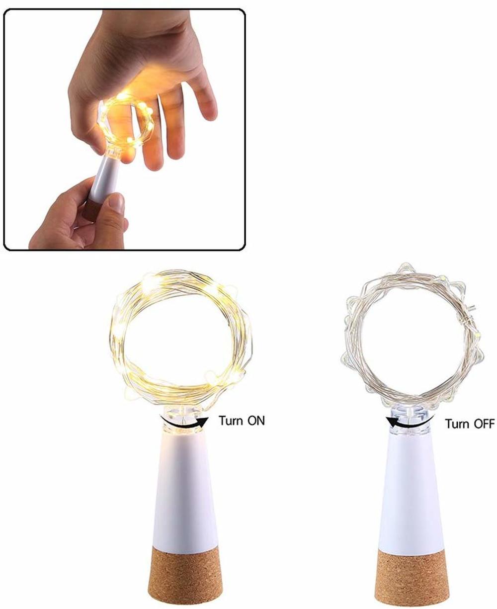2m 20 LED Cork Bottle Fairy Li - Decor Lighting Cork recension och pris