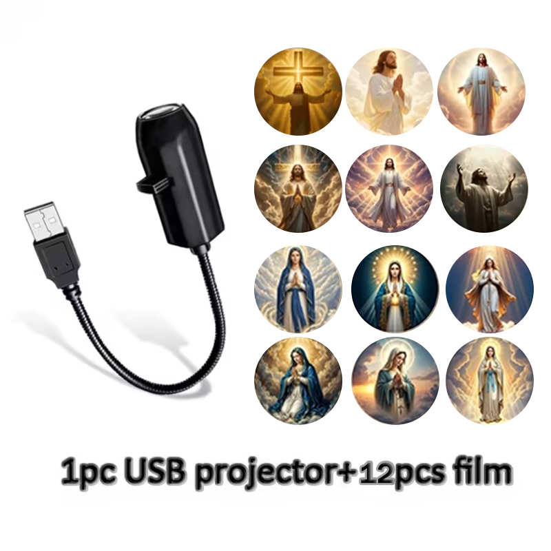 Religious Figure Pattern USB P - Ambient Lighting Decor For Room recension och pris