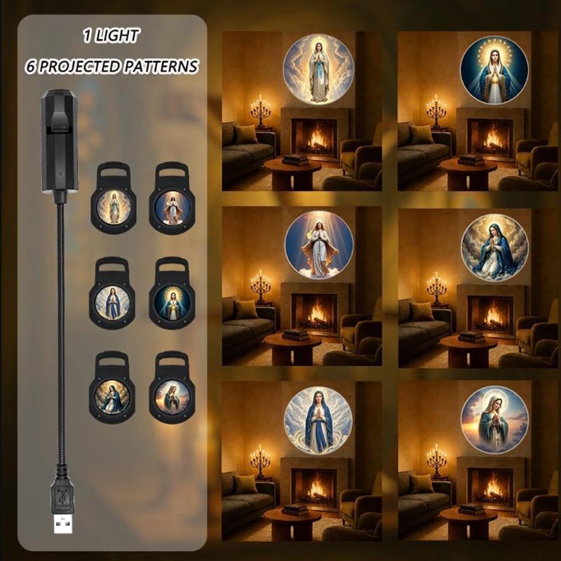 Religious Figure Pattern USB P - Ambient Lighting Decor For Room recension och pris