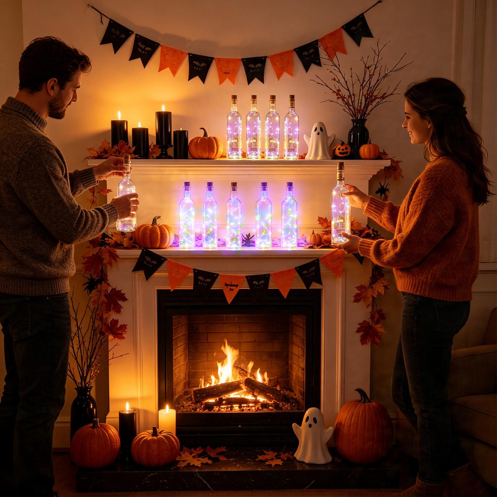 Solar Wine Bottle Lights 6 Pie - Decor Lighting Cork recension och pris