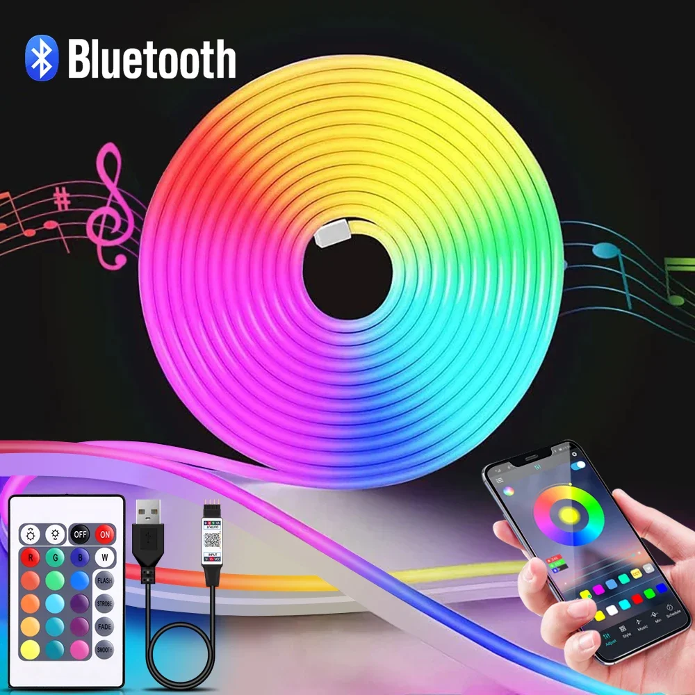 1-5m RGB LED Neon Strip Light  - Lighting Decor For Home recension och pris